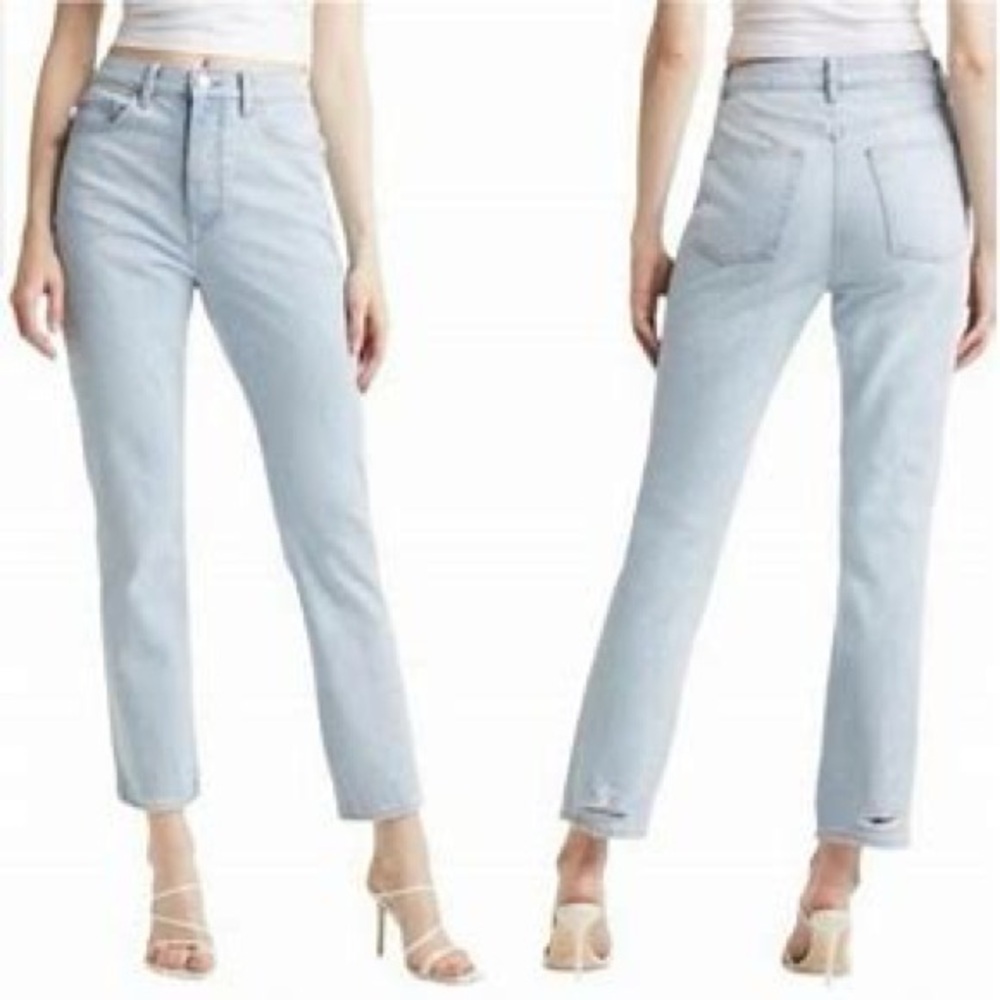 NWT Lovers + Friends Reece High Rise Rigid Slim Straight Jeans